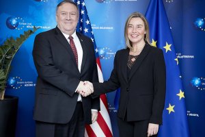 Mogherini ve Pompeo ikili  görüştü