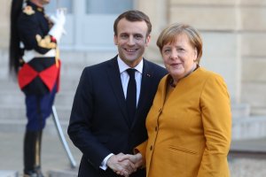 Macron ve Angela Merkel görüştü 