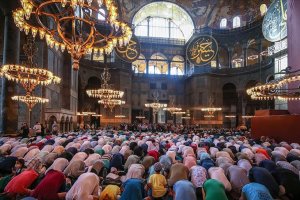 Ayasofya-i Kebir Cami-i Şerifi'nde ikindi namazı kılındı