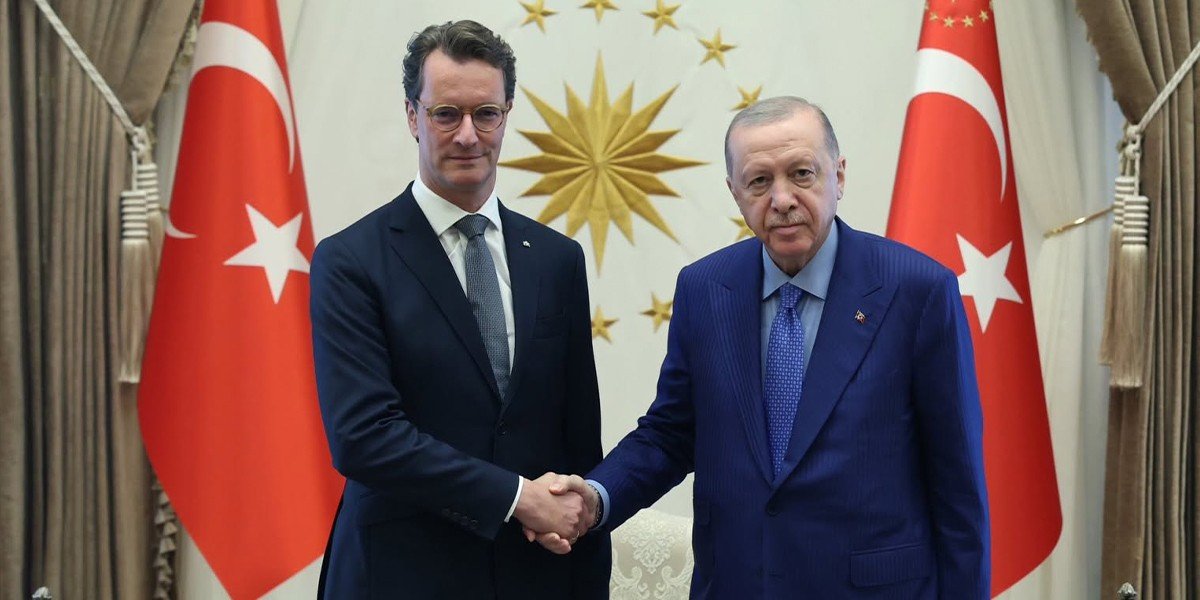 Erdoğan, Almanya'nın Kuzey Ren-Vestfalya Eyalet Başkanı Wüst'ü kabul etti